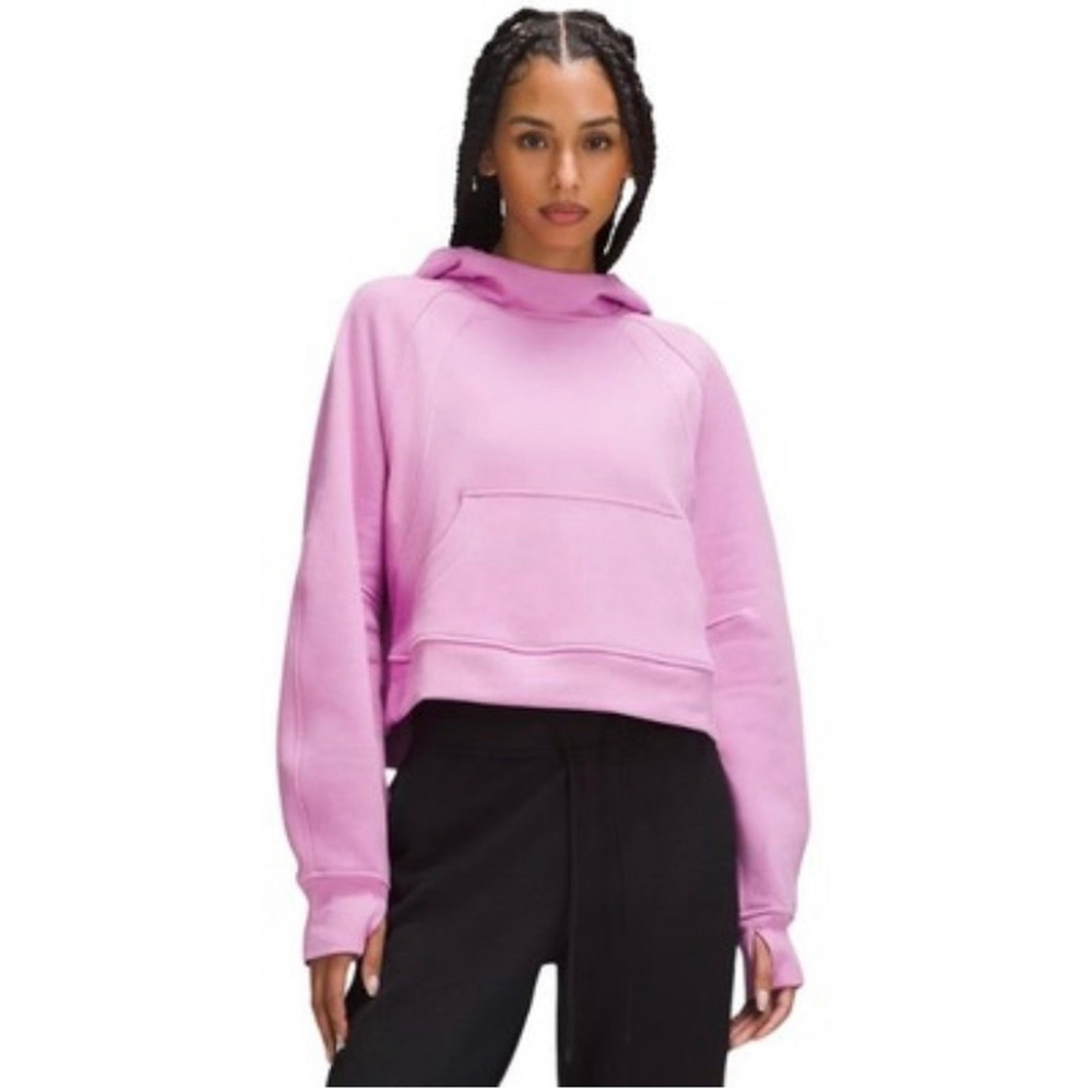 lululemon athletica Cropped Pink Hoodie